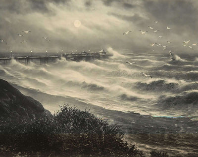 Pier and Rough Sea