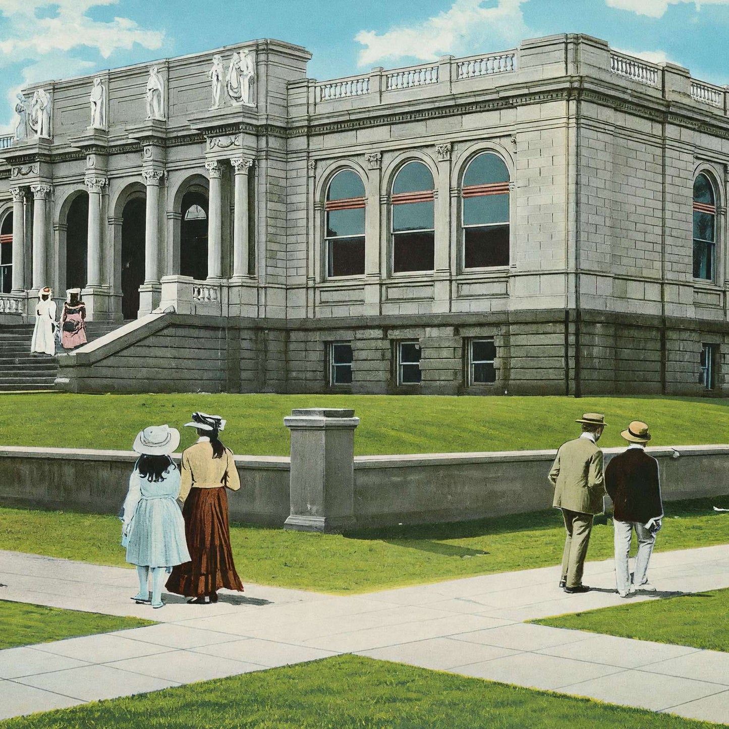 Pillsbury Memorial Library Minneapolis in 1906 Vintage Print (7 Sizes)