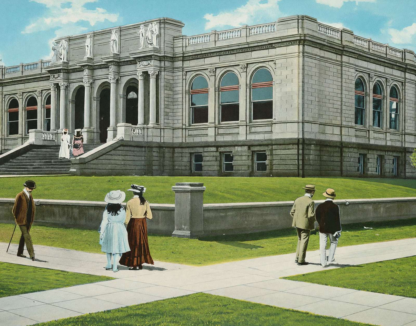 Pillsbury Memorial Library Minneapolis in 1906 Vintage Print (7 Sizes)