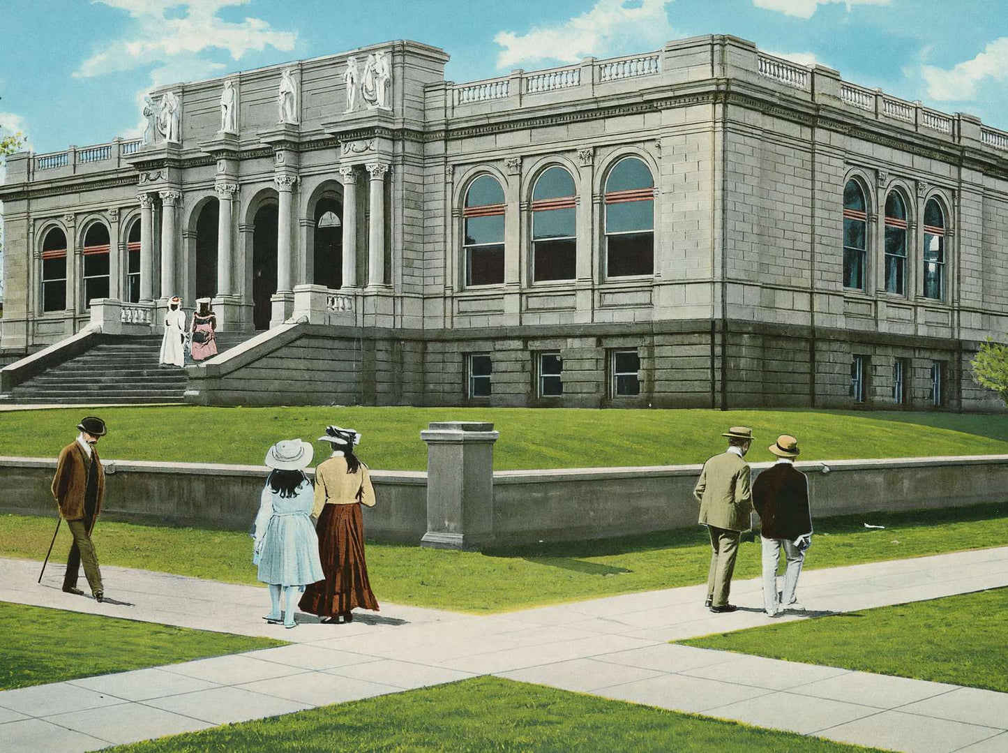 Pillsbury Memorial Library Minneapolis in 1906 Vintage Print (7 Sizes)