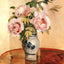 Pink Peonies Fine Art Print 1873 Painting by Camille Pissarro (6 Sizes)