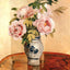 Pink Peonies painting print by Camille Pissarro (1873)