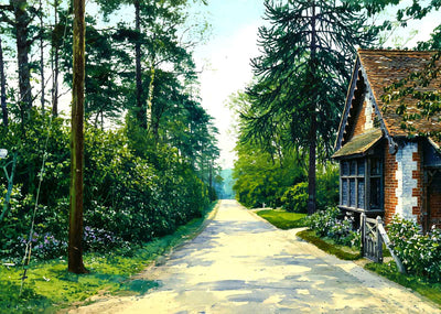 Pinewood Road Wentworth Virginia Water Art Print (7 Sizes) - Retouched