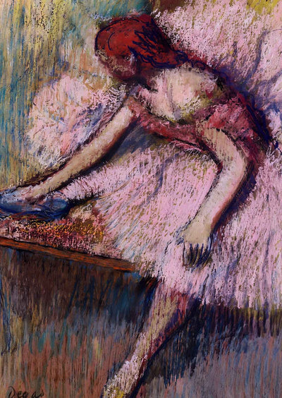 Pink Dancer 1896 Painting by Edgar Degas Art Print (6 Sizes) - Retouched