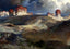 Pine Buttes, Wyoming Art Print Painting by Thomas Moran (6 Sizes) - Restored