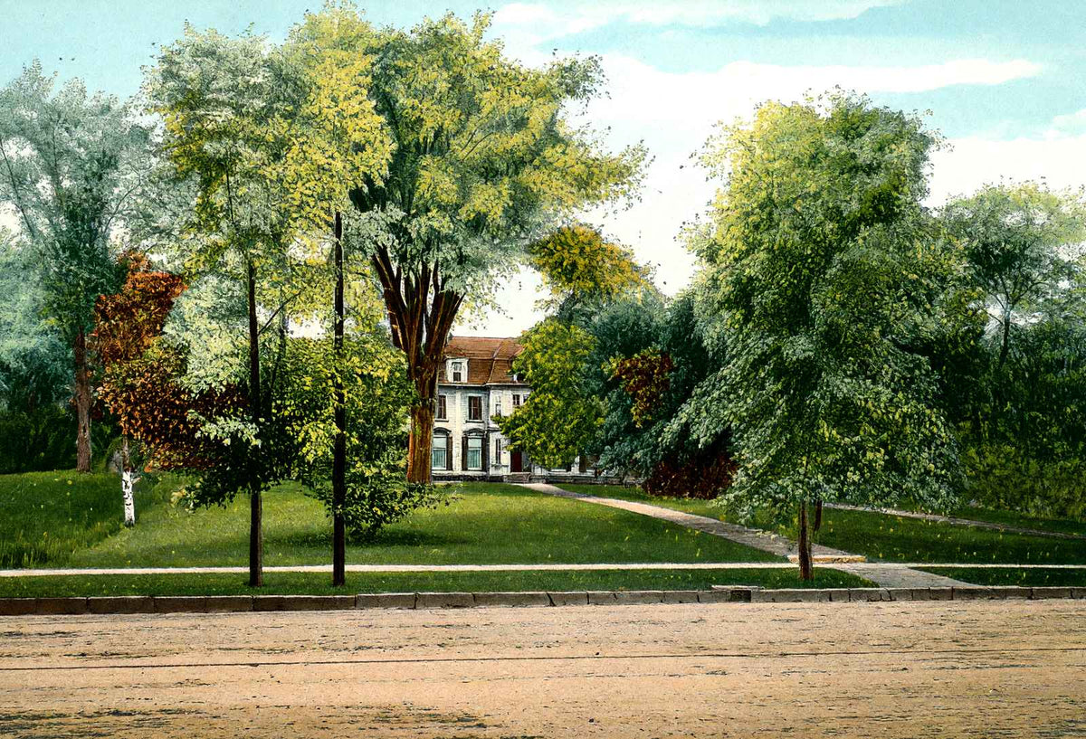 Longfellow House, Pittsfield, Massachusetts in 1906 Vintage Print (7 Sizes)