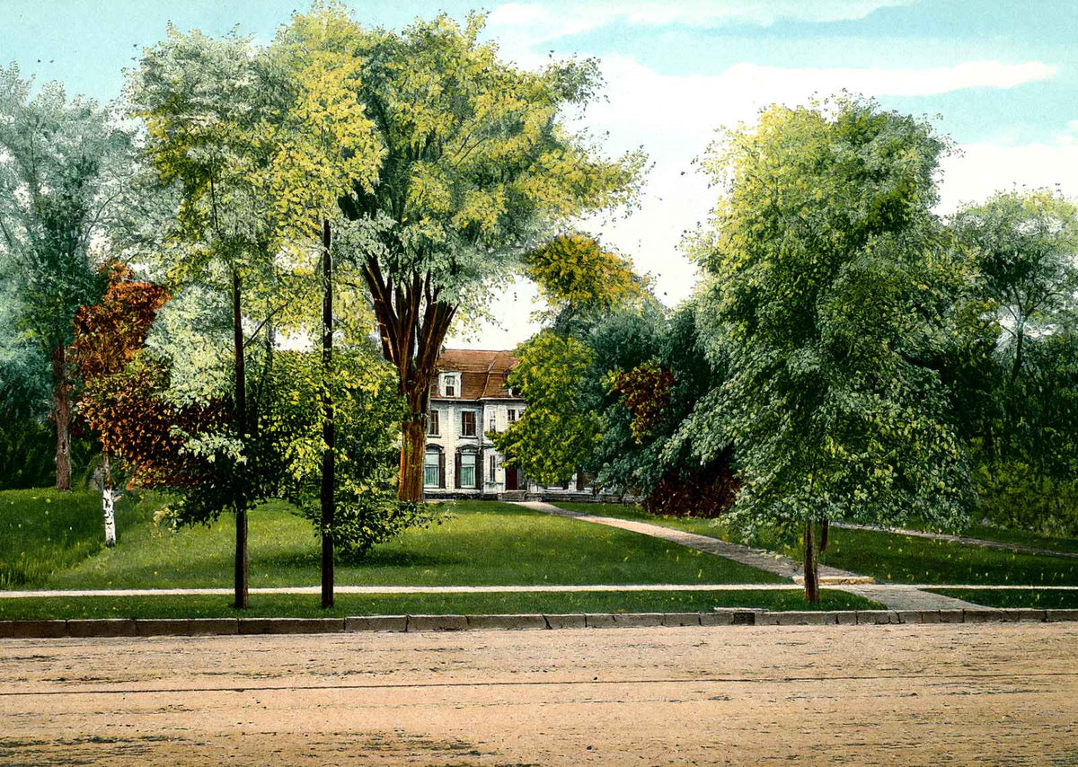 Longfellow House, Pittsfield, Massachusetts in 1906 Vintage Print (7 Sizes)