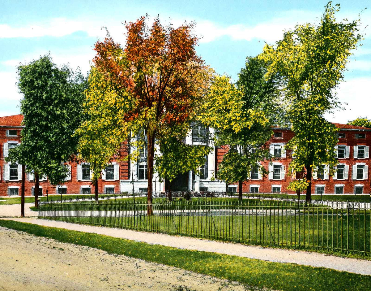 House of Mercy Hospital, Pittsfield, MA in 1906 Vintage Print (7 Sizes)