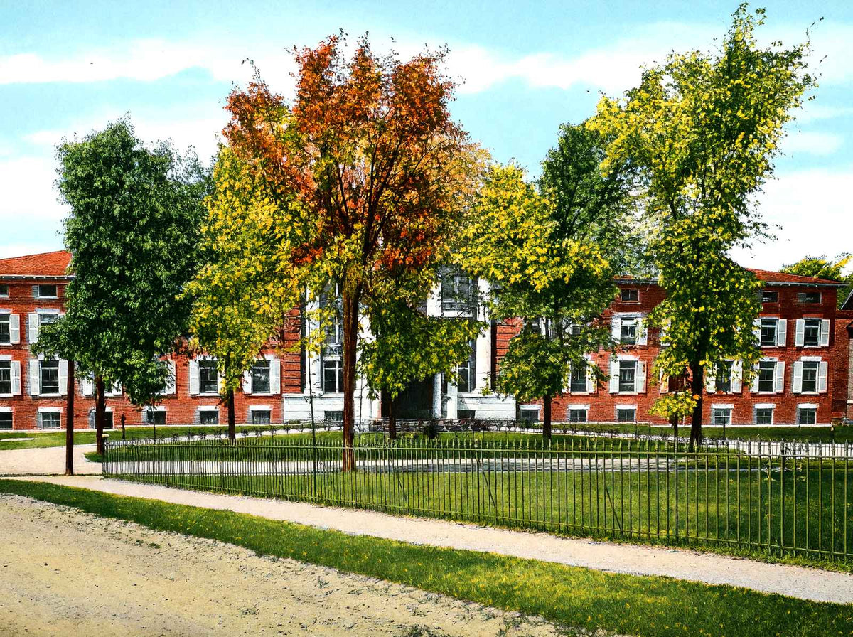 House of Mercy Hospital, Pittsfield, MA in 1906 Vintage Print (7 Sizes)