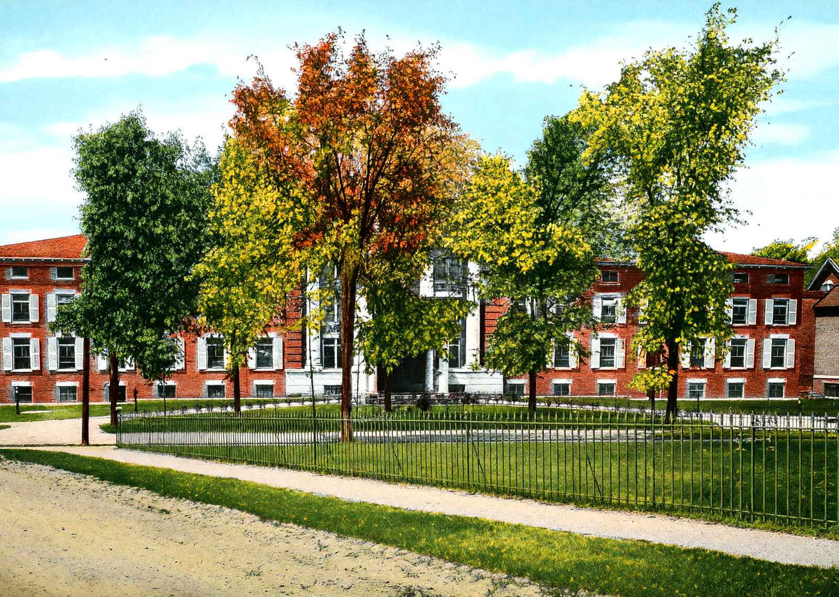 House of Mercy Hospital, Pittsfield, MA in 1906 Vintage Print (7 Sizes)