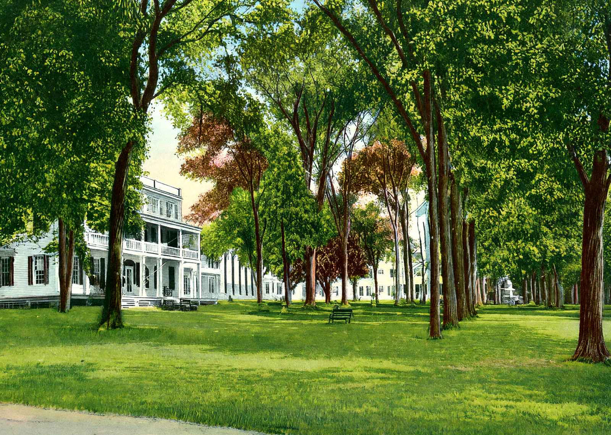 Maplewood Hotel, Pittsfield, Massachusetts in 1906 Vintage Print (7 Sizes)