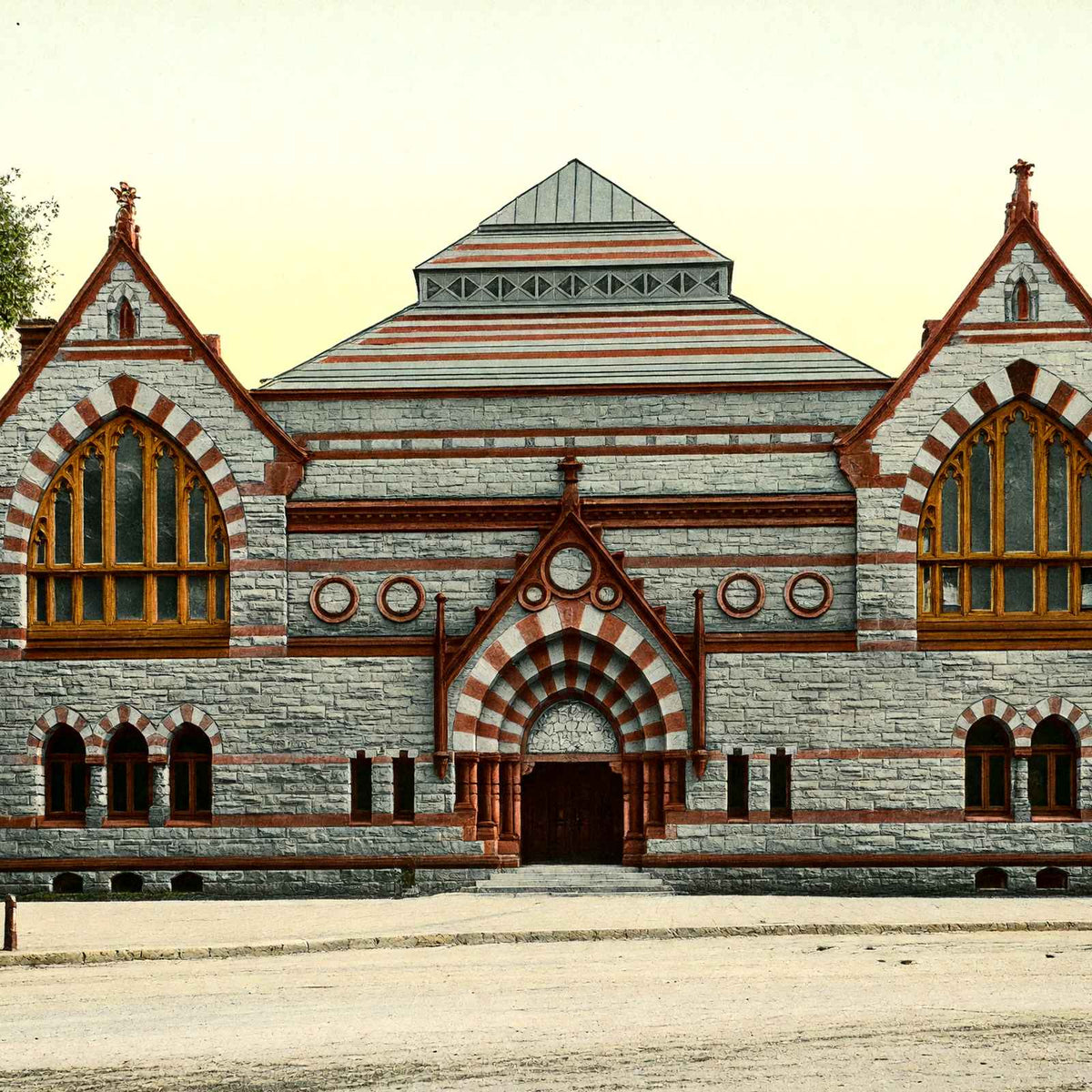 Atheneum, Pittsfield, Massachusetts in 1906 Vintage Print (7 Sizes)