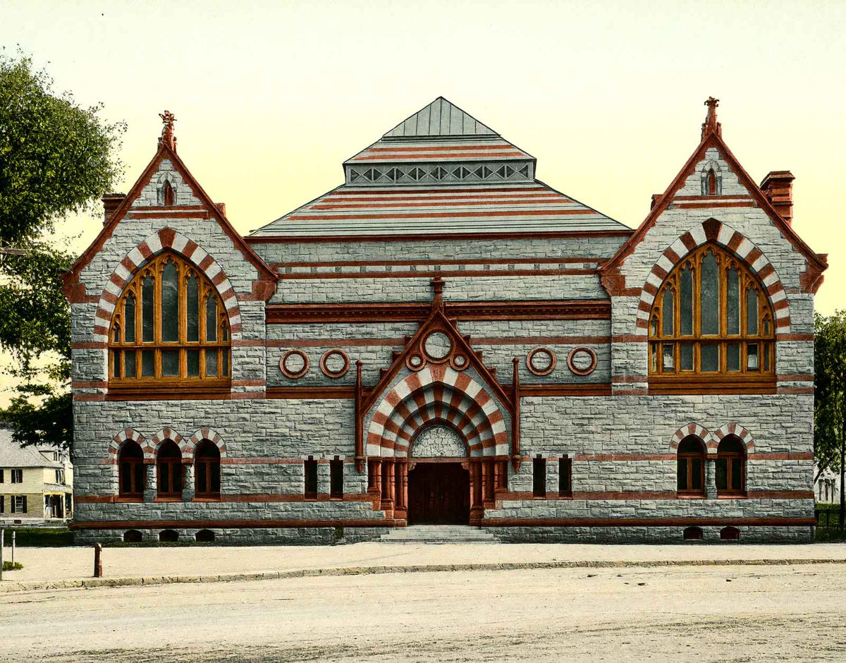 Atheneum, Pittsfield, Massachusetts in 1906 Vintage Print (7 Sizes)