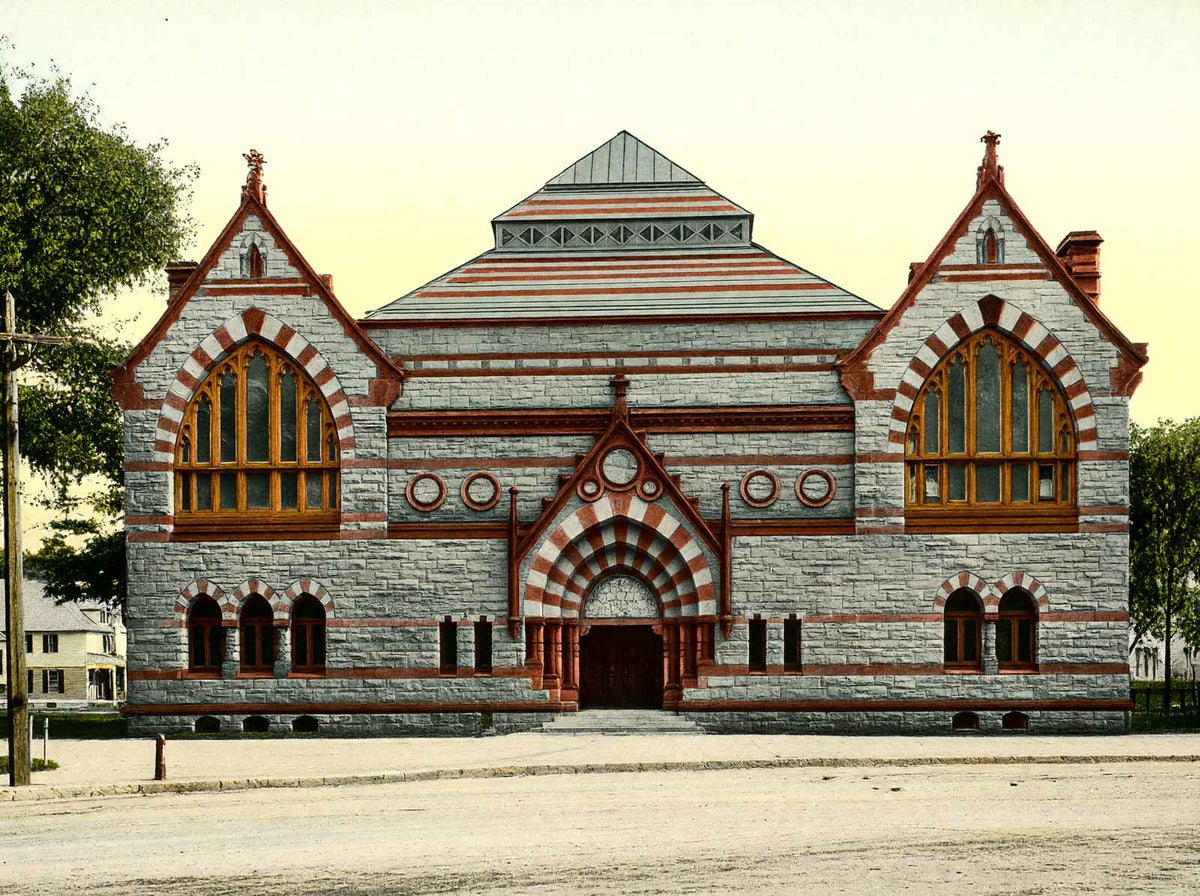 Atheneum, Pittsfield, Massachusetts in 1906 Vintage Print (7 Sizes)