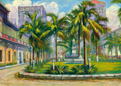 The Plaza Manila Painting Print (7 Sizes) - Archival Paper