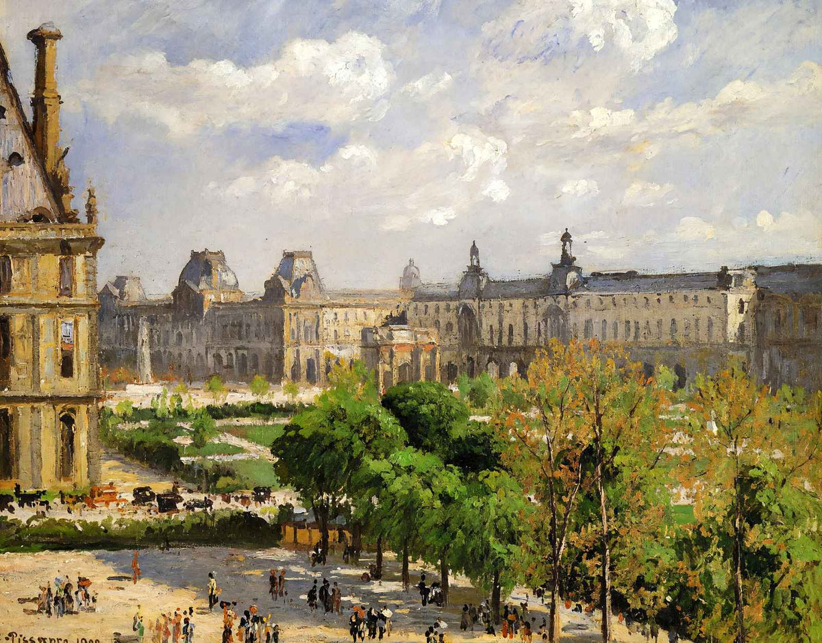Place Du Carrousel, the Tuileries Gardens Art Print 1900 by Pissarro (6 Sizes)
