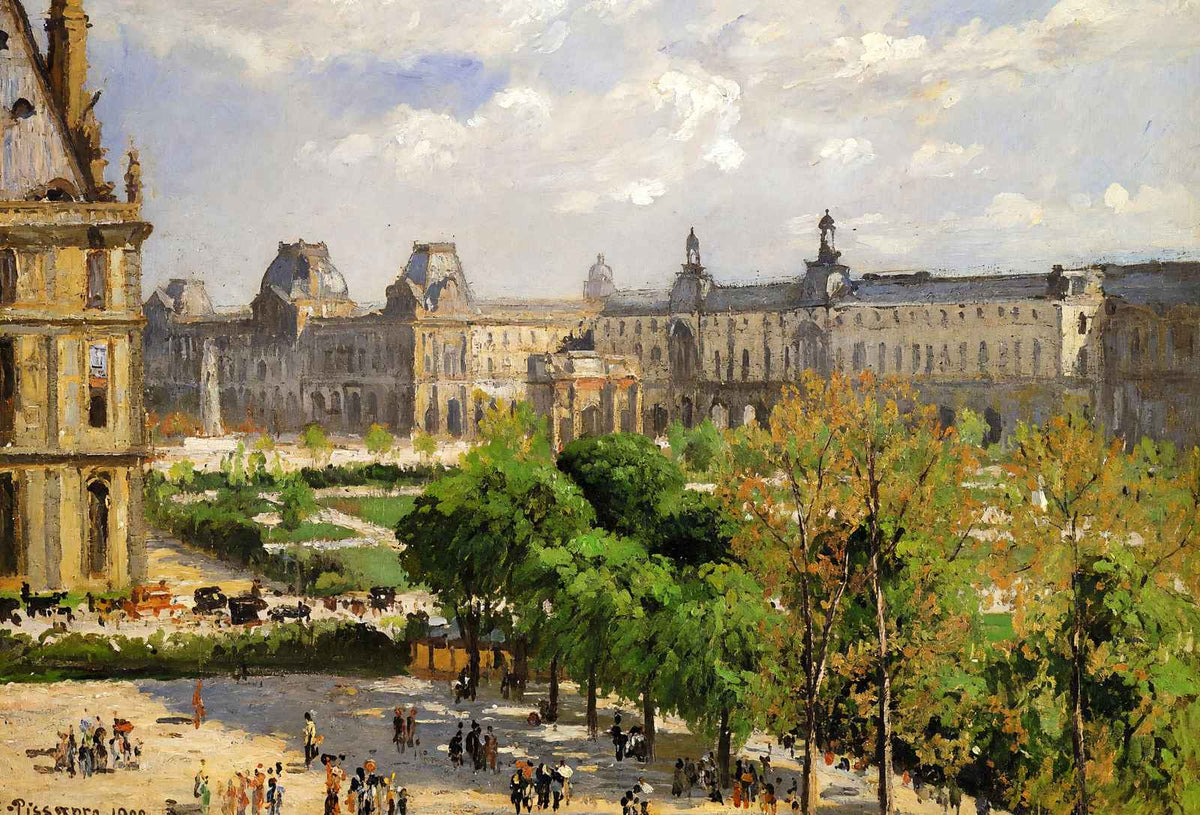 Place Du Carrousel, the Tuileries Gardens Art Print 1900 by Pissarro (6 Sizes)