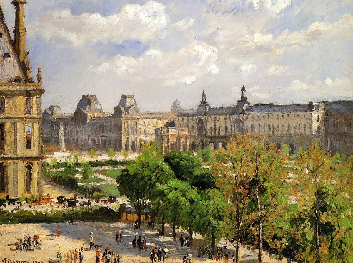 Place Du Carrousel, the Tuileries Gardens Art Print 1900 by Pissarro (6 Sizes)