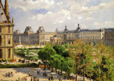 Place Du Carrousel, the Tuileries Gardens Art Print 1900 by Pissarro (6 Sizes)