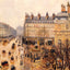Place Du Theatre Francais Rain Effect 1898 by Pissarro Art Print (6 Sizes)