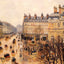 Place Du Theatre Francais Rain Effect 1898 by Pissarro Art Print (6 Sizes)