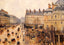 Place Du Theatre Francais Rain Effect 1898 by Pissarro Art Print (6 Sizes)