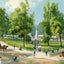 The Plaza Portland in 1908 Vintage Print (7 Sizes) - Premium Quality