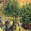 Place Du Theatre-Francais, Spring 1898 by Camille Pissarro Art Print (6 Sizes)
