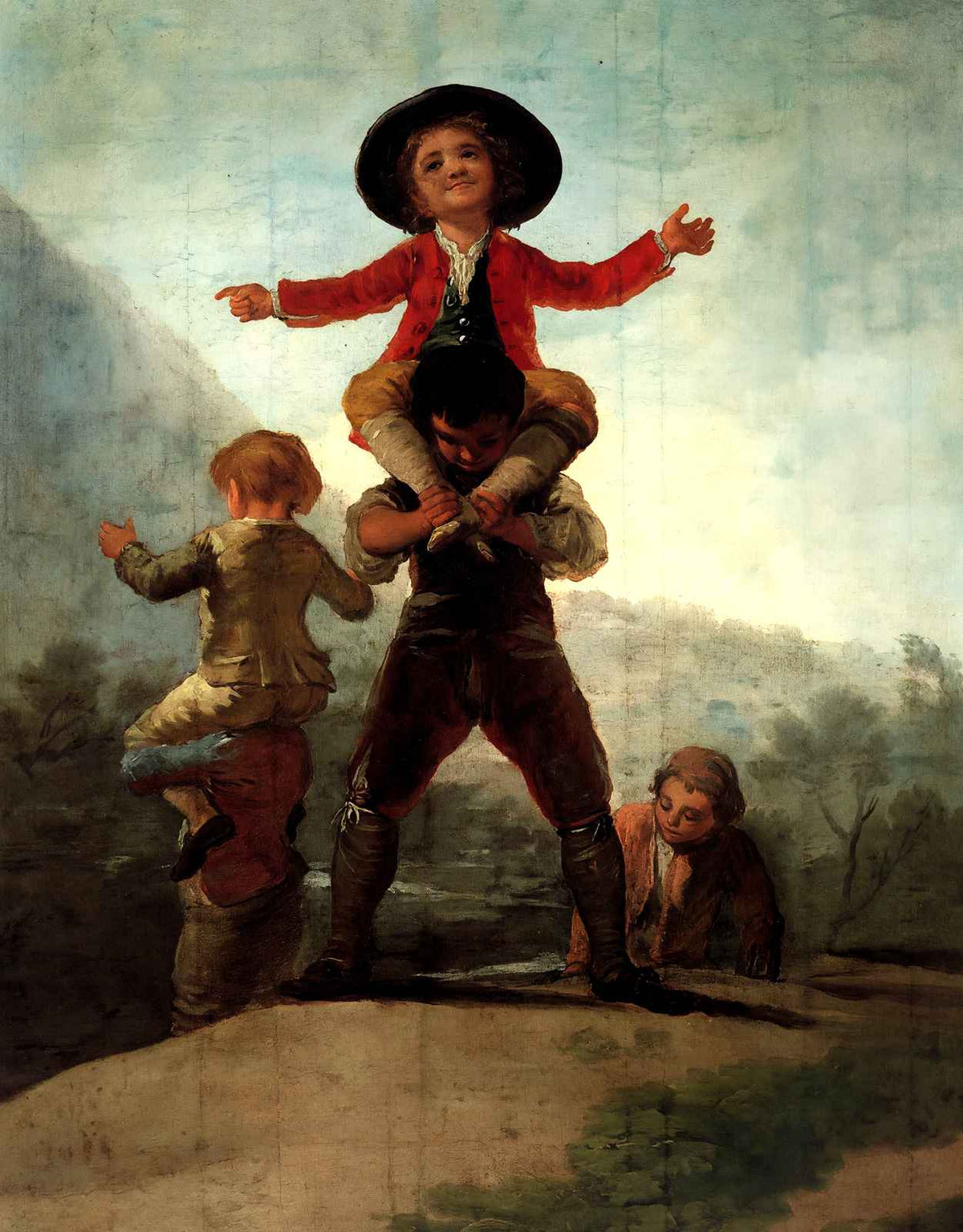 Playing at Giants 1792 Painting by Francisco Goya Art Print (6 Sizes)
