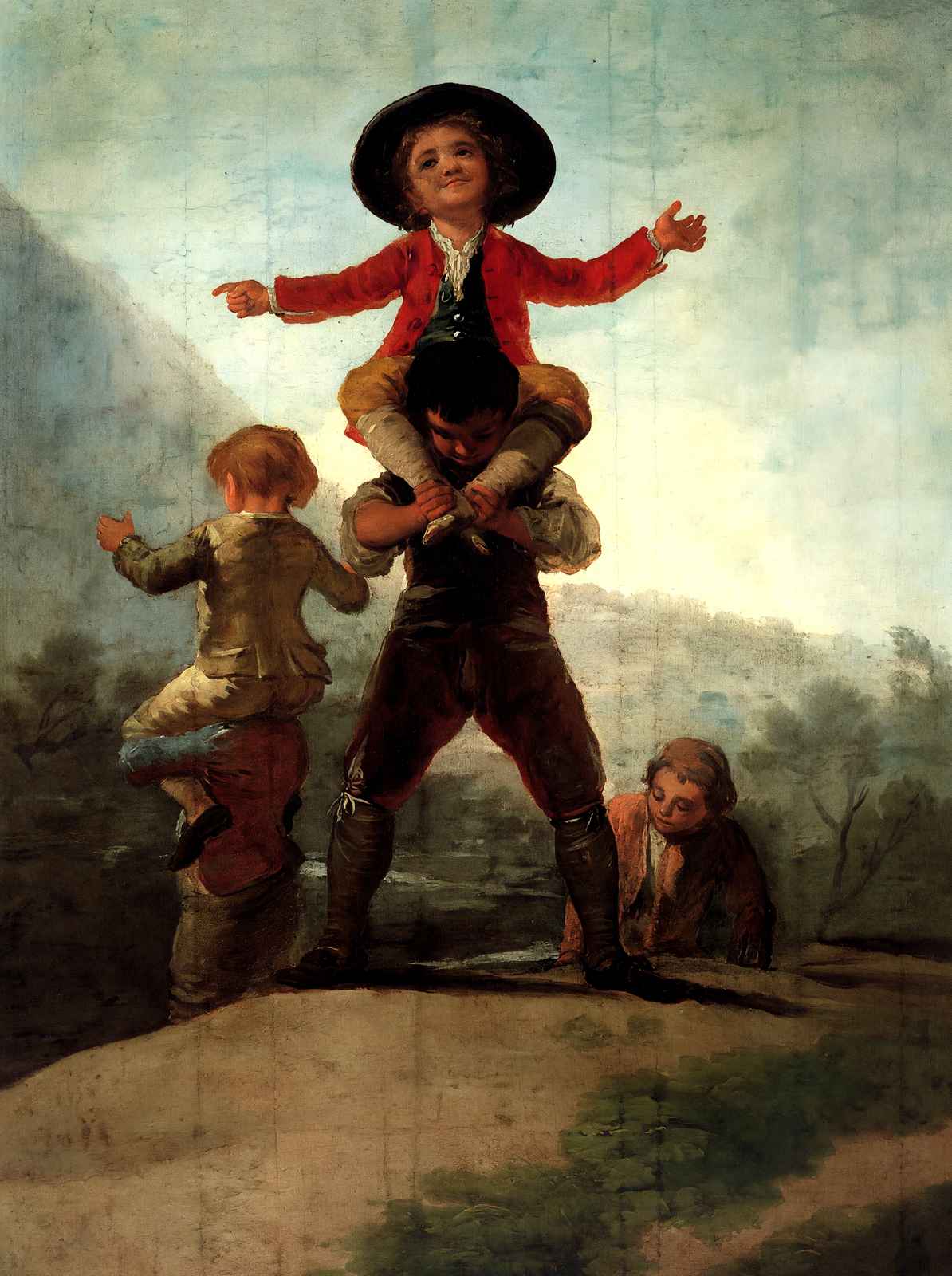 Playing at Giants 1792 Painting by Francisco Goya Art Print (6 Sizes)