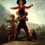 Playing at Giants painting print by Francisco Goya (1792)
