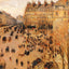 Place Du Thretre Francais Sun Effect 1898 by Pissarro Art Print (6 Sizes)