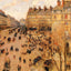 Place Du Thretre Francais Sun Effect art print by Camille Pissarro (1898)
