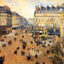Place Du Theatre Francais, Afternoon Sun in Winter 1898 Art Print (6 Sizes)