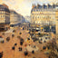 Place Du Theatre Francais, Afternoon Sun in Winter 1898 Art Print (6 Sizes)