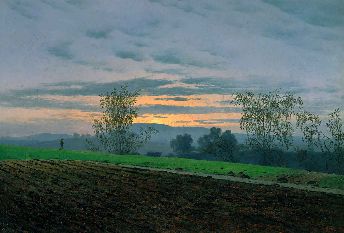 Plowed Field 1830 Painting by Caspar David Friedrich Art Print (6 Sizes)