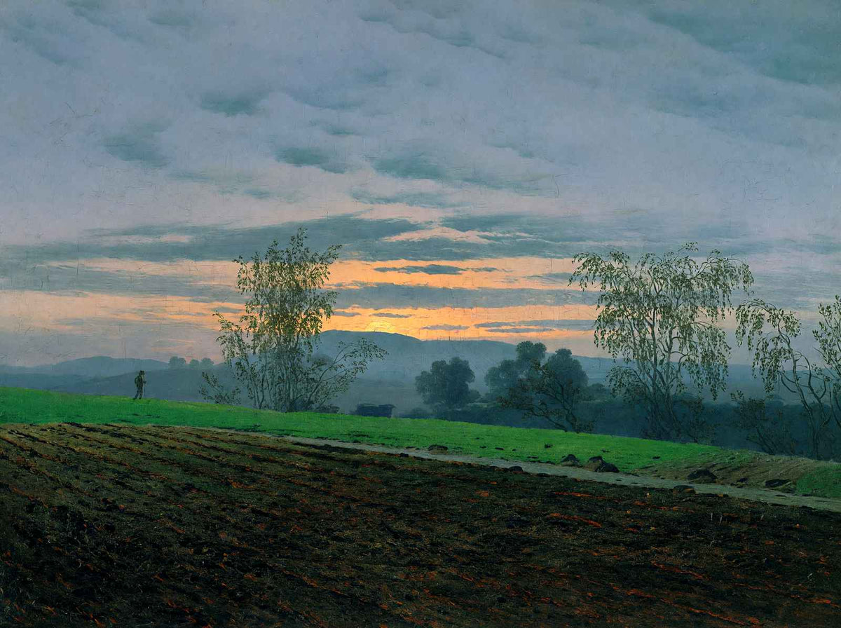 Plowed Field 1830 Painting by Caspar David Friedrich Art Print (6 Sizes)