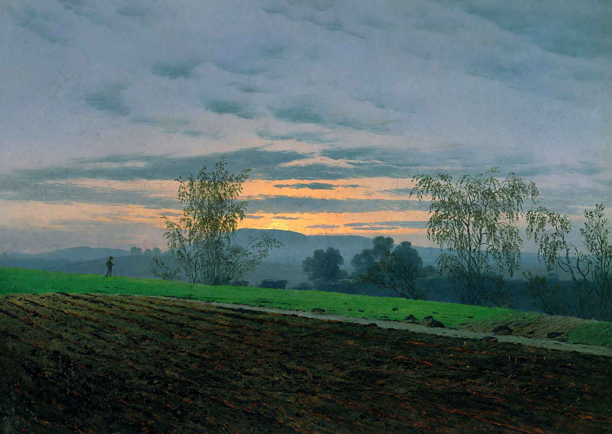 Plowed Field 1830 Painting by Caspar David Friedrich Art Print (6 Sizes)