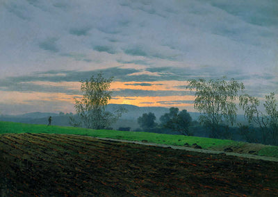 Plowed Field 1830 Painting by Caspar David Friedrich Art Print (6 Sizes)