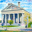 Pilgrim Hall, Plymouth, Massachusetts in 1909 Art Print (7 Sizes) - High Quality