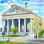 Pilgrim Hall, Plymouth, Massachusetts in 1909 Art Print (7 Sizes) - High Quality