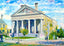 Pilgrim Hall, Plymouth, Massachusetts in 1909 Art Print (7 Sizes) - High Quality