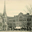 Methodist Church and Kidder Building Plymouth NH in 1905 Vintage Print