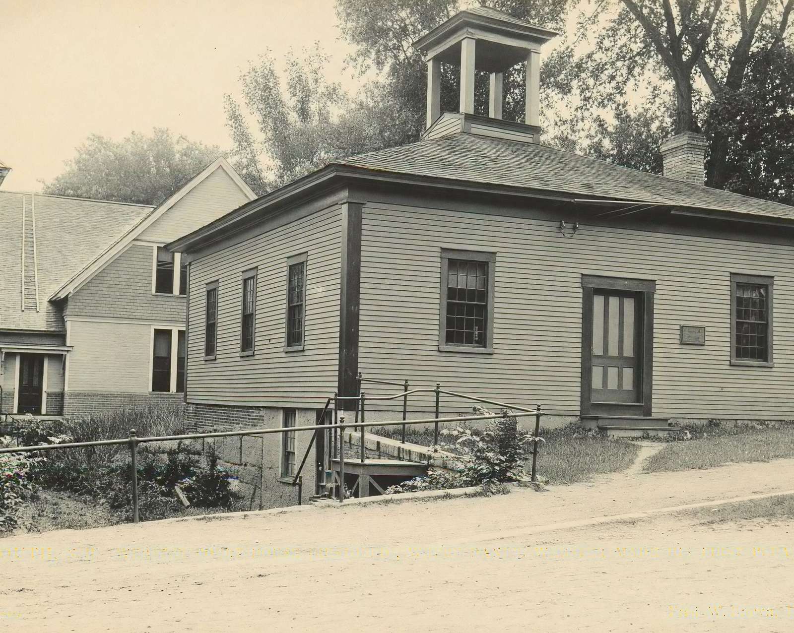 Webster Court House in Plymouth in 1806 restored photo print