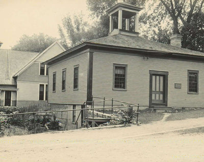 Webster Court House in Plymouth in 1806 restored photo print