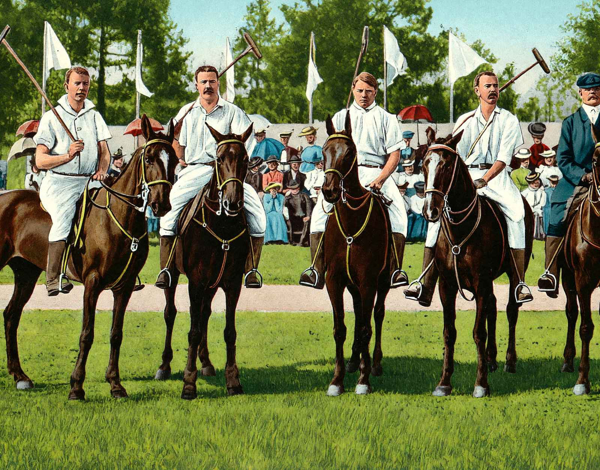 Polo Team Camden SC in 1915 Vintage Print (7 Sizes) - Acid Free