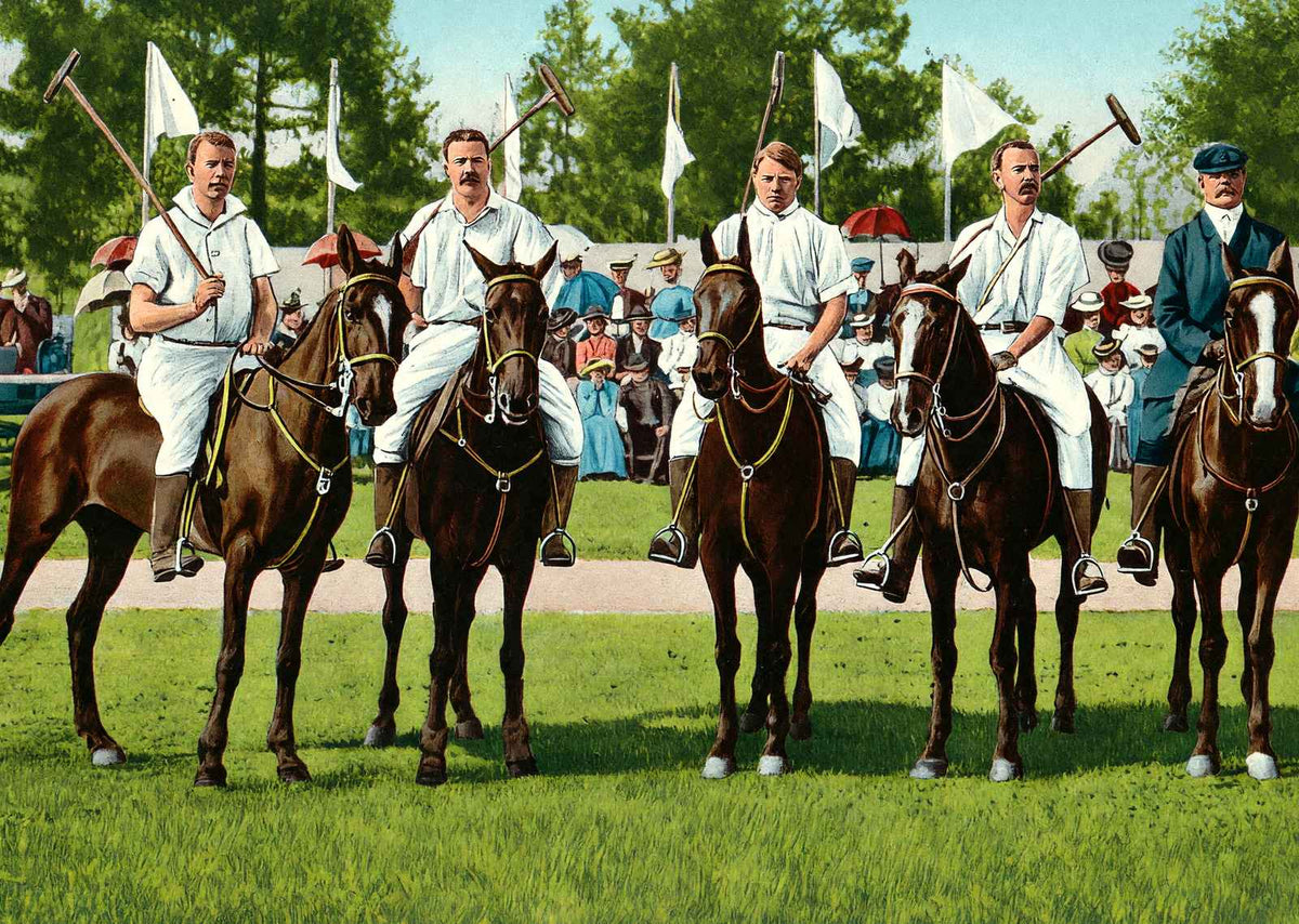 Polo Team Camden SC in 1915 Vintage Print (7 Sizes) - Acid Free