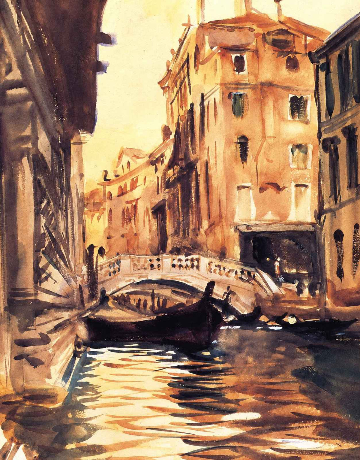Ponte Della Canonica 1903 Painting by John Singer Sargent Art Print (6 Sizes)