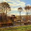 Pontoise, Les Mathurins Art Print 1873 Painting by Camille Pissarro (6 Sizes)