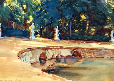 Pool in the Garden of La Granja 1912 by John Singer Sargent Art Print (6 Sizes)